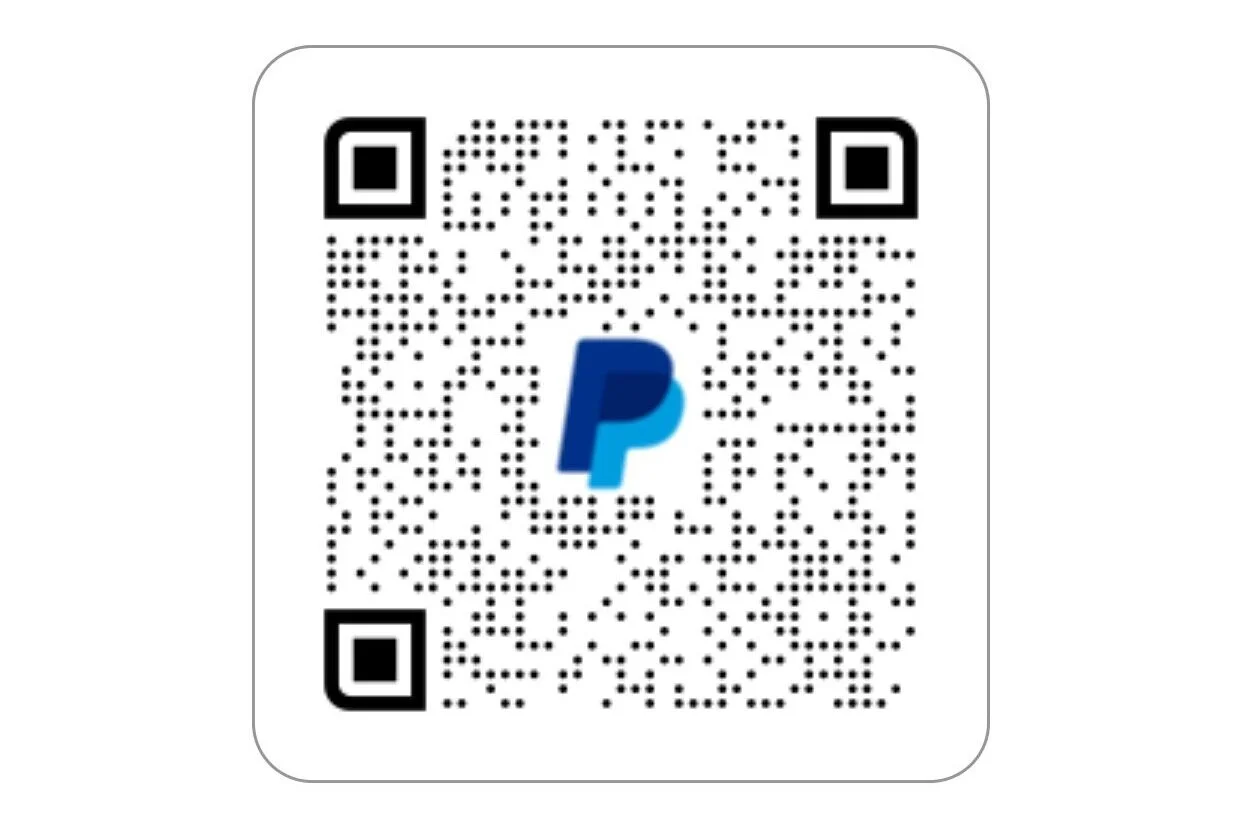Pay by PayPal: scan (use your phone camera), or long-hold the above picture,  or click here to pay