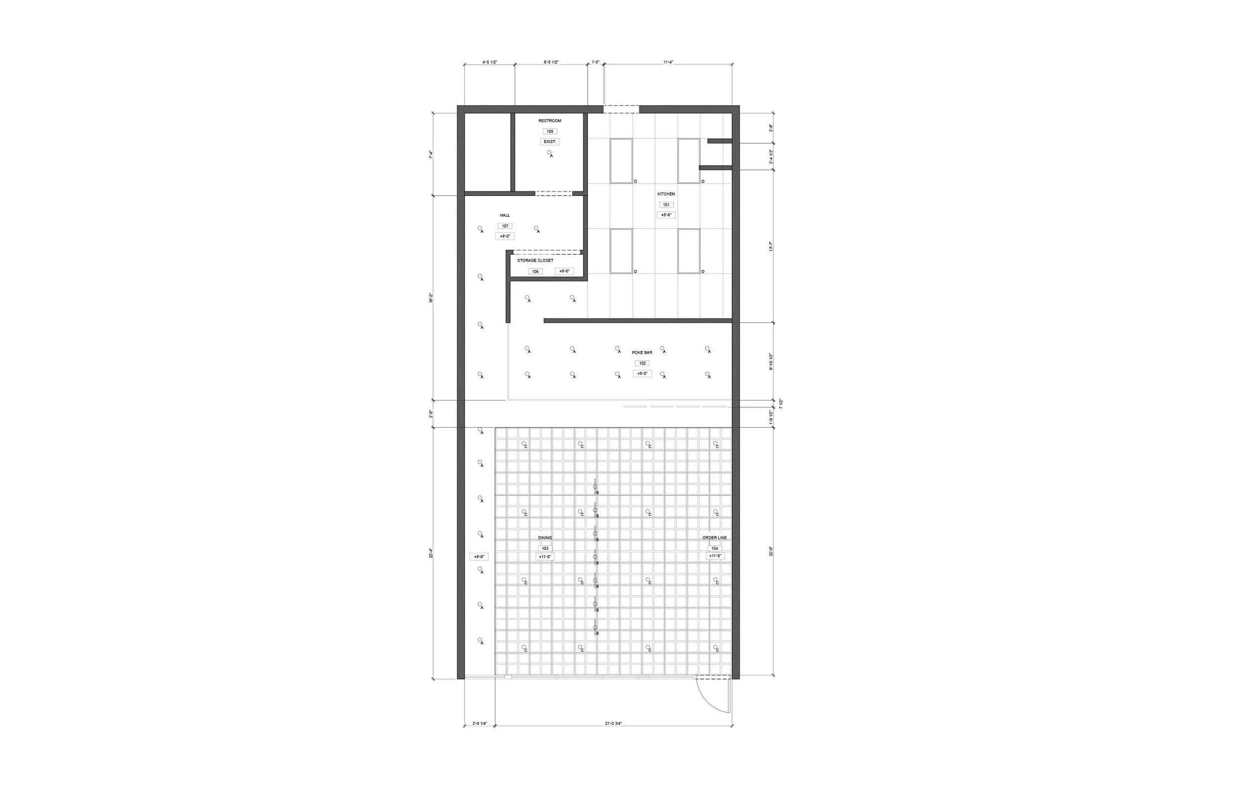 Reflected Ceiling Plan.