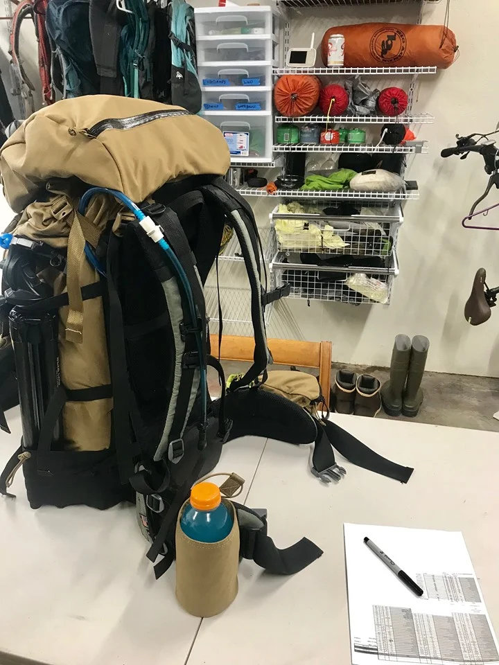 Scott all packed up…