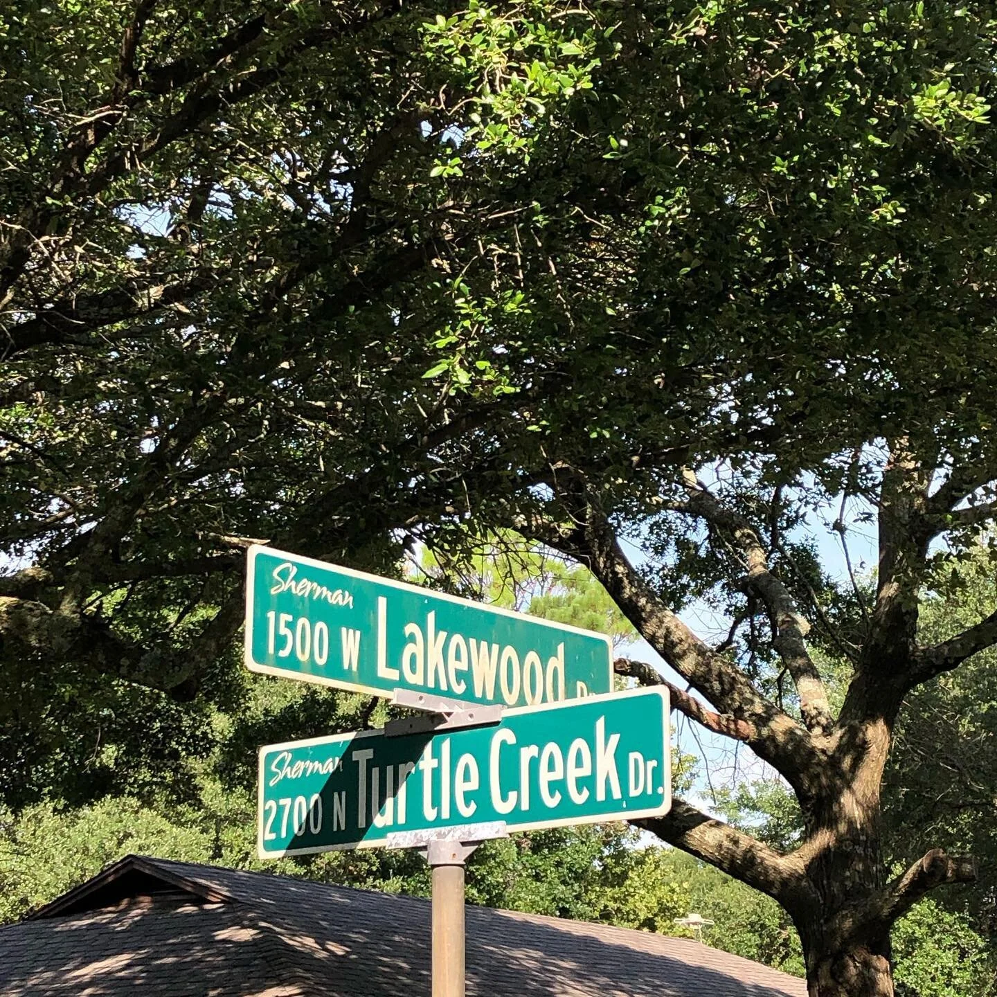 I drove a long way to get to the intersection of Turtle Creek and Lakewood Dr