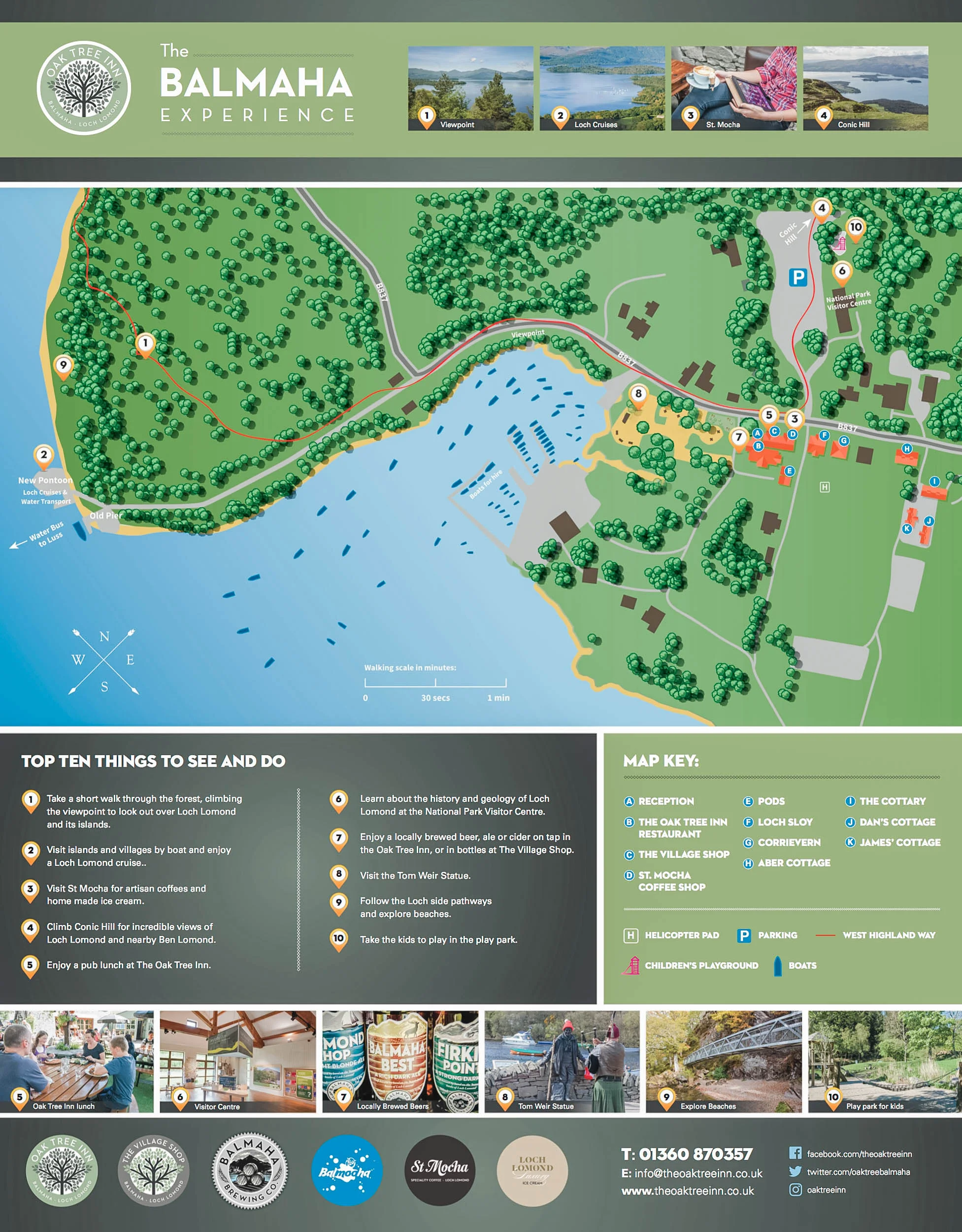 Brand Design & Development, The Oak Tree Inn, Balmaha