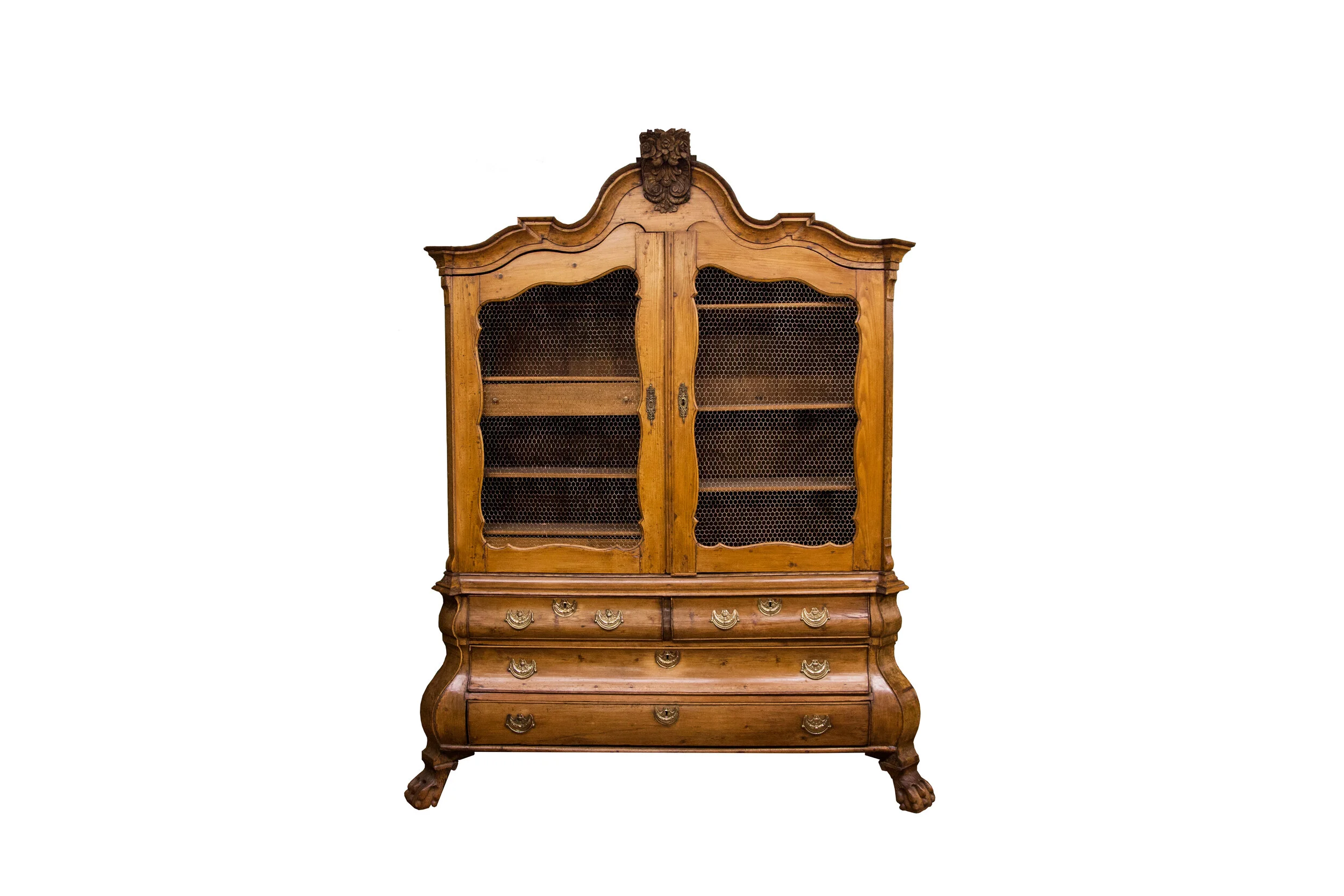 18th Century Dutch Pine Bombe Press