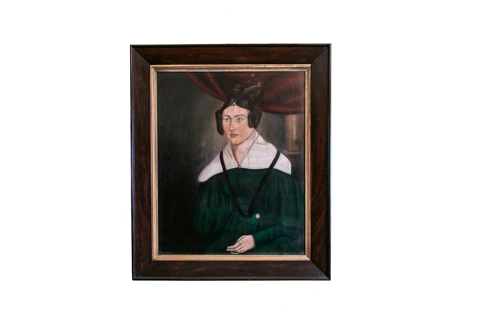 19th Century English Oil on Canvas Portrait of a Lady