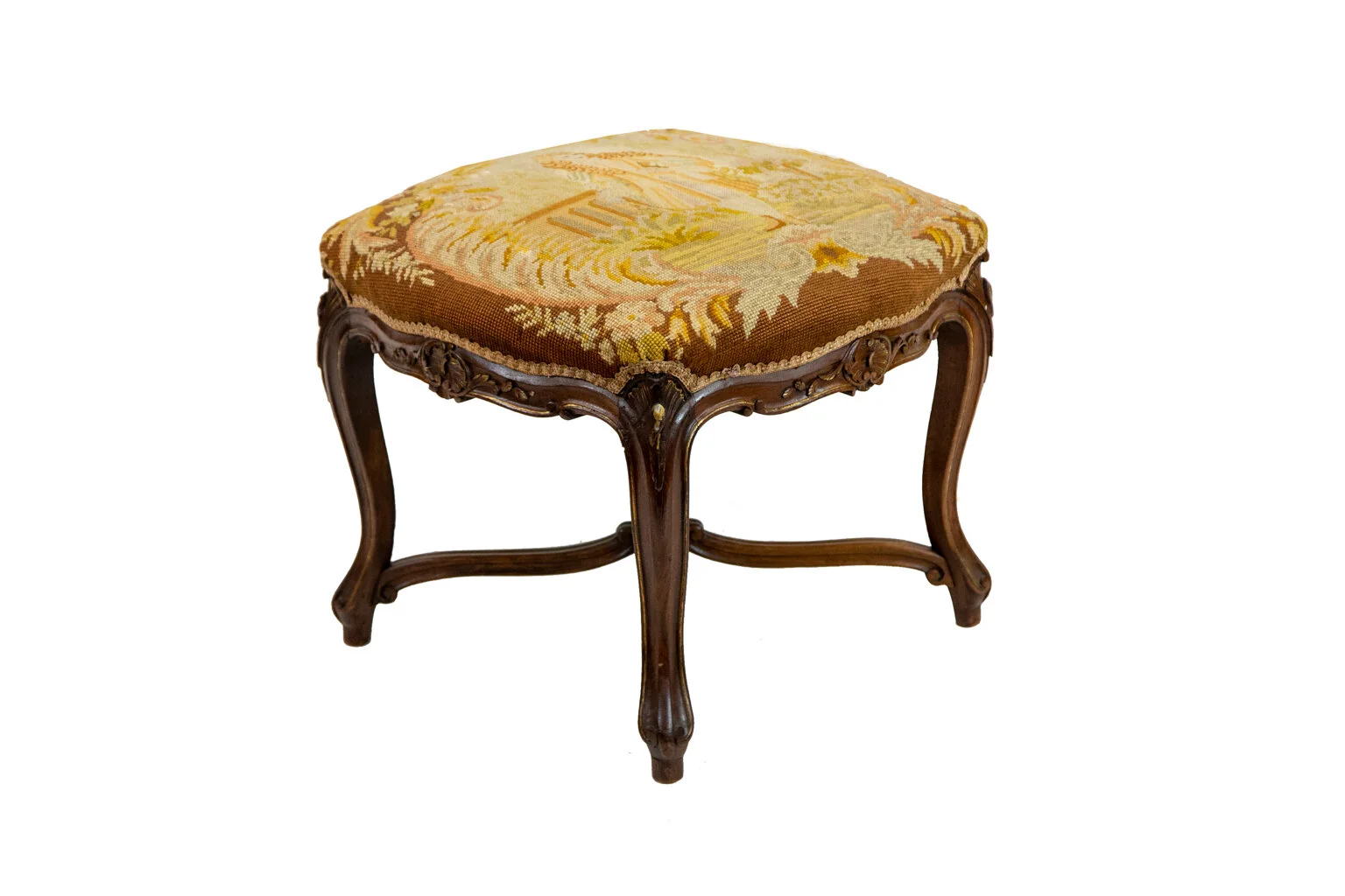 French Needlepoint Stool