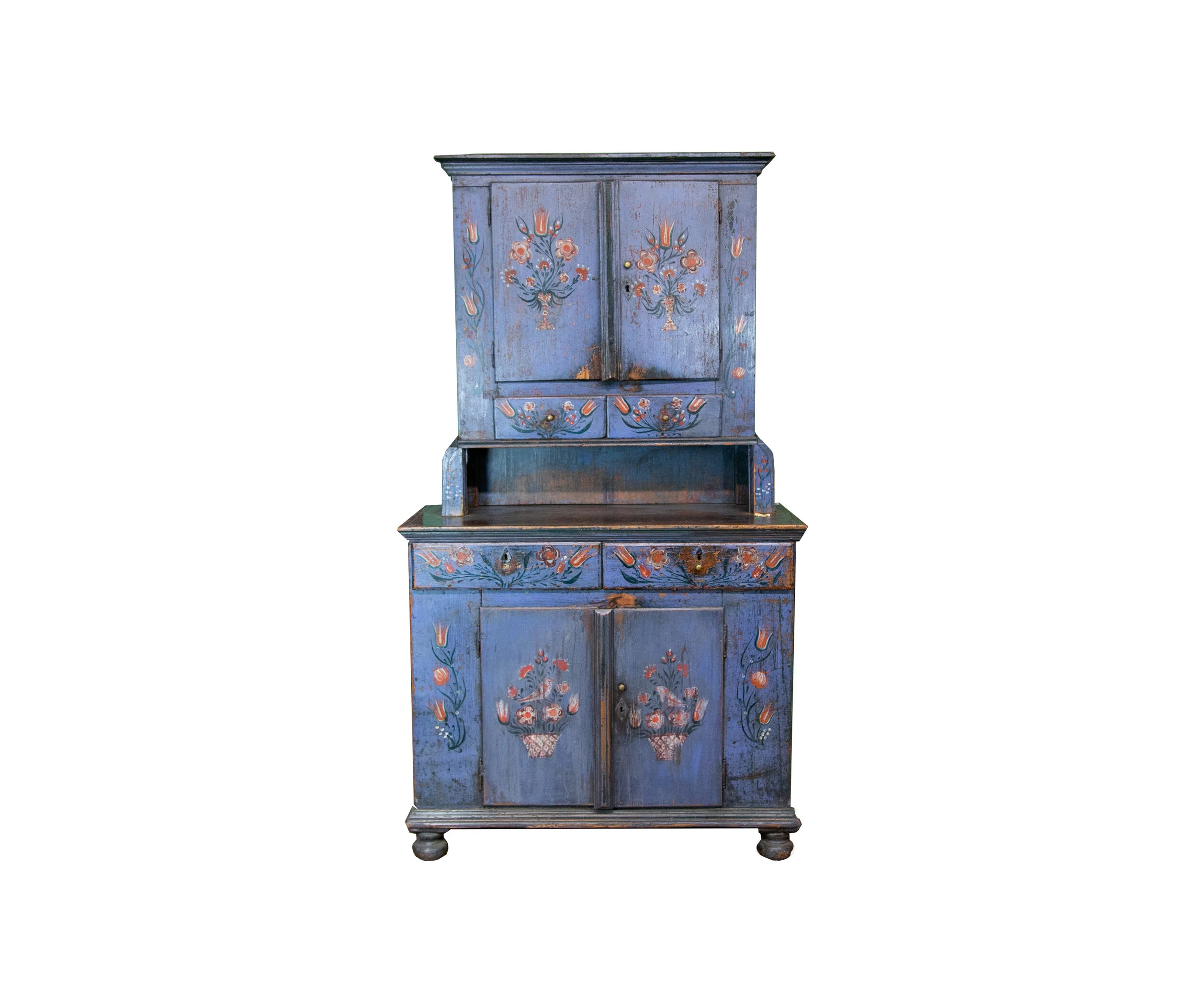 Central European Step Back Cupboard