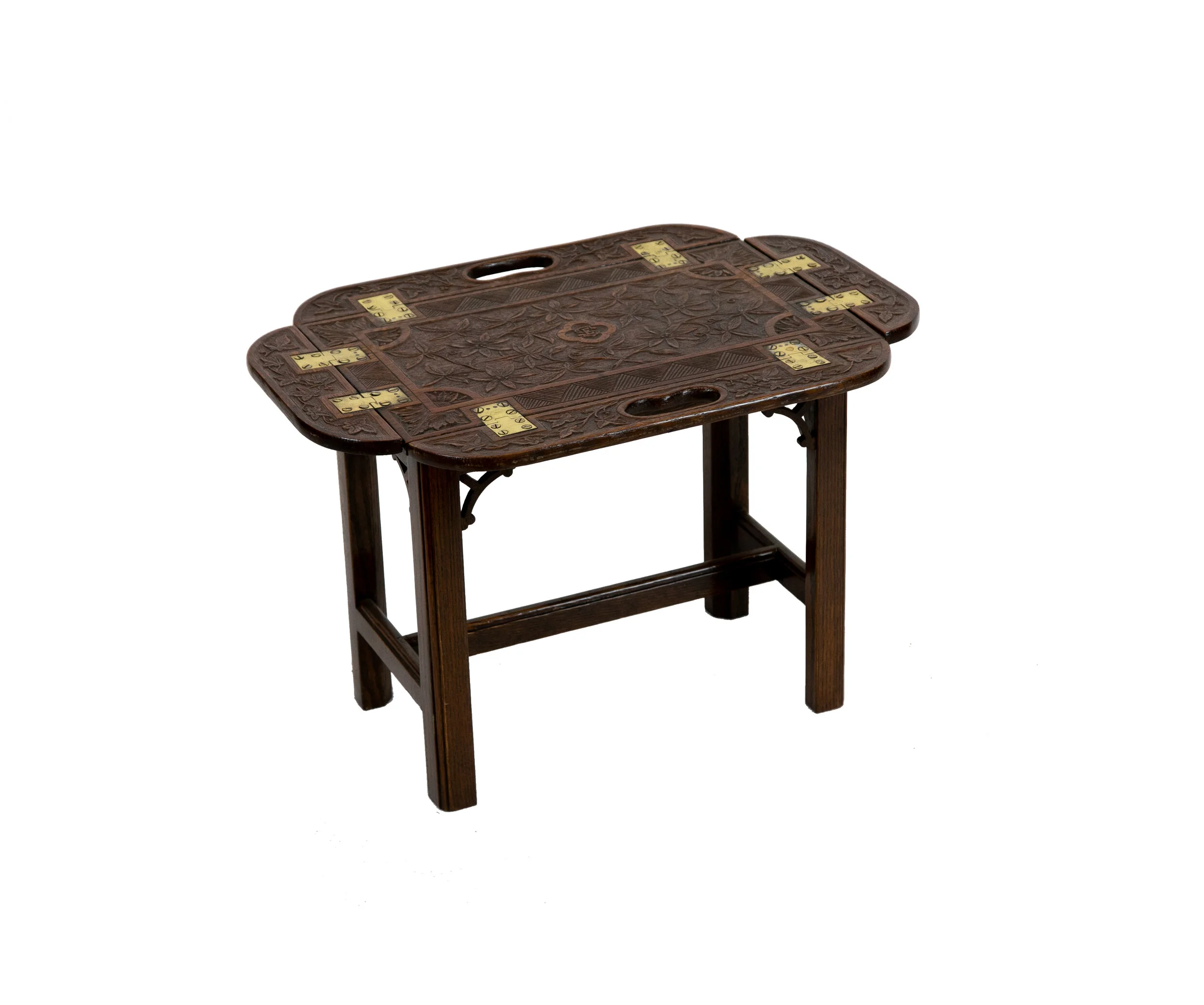 Carved Miniature Butler Tray Table