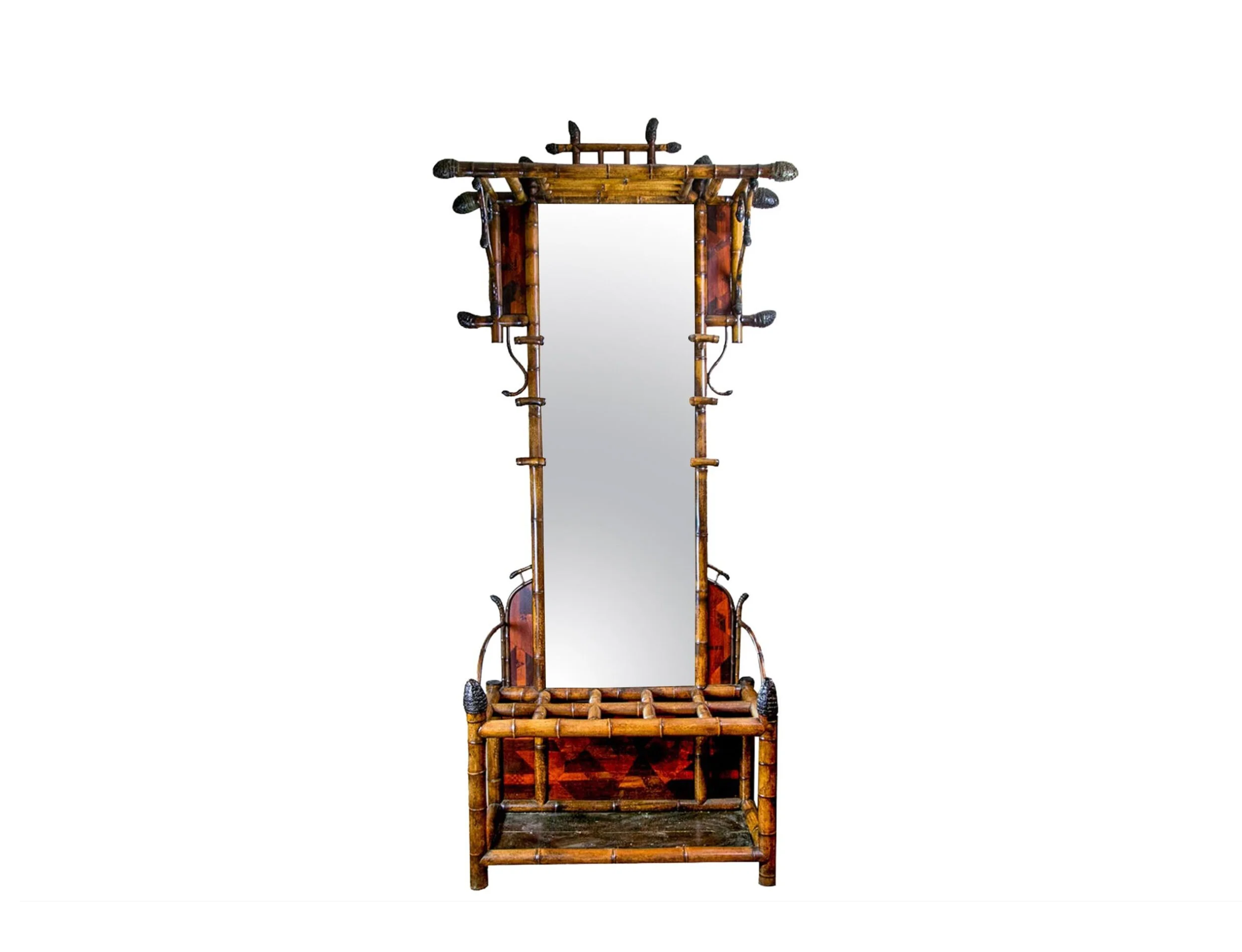 Bamboo Lacquer Hall Stand