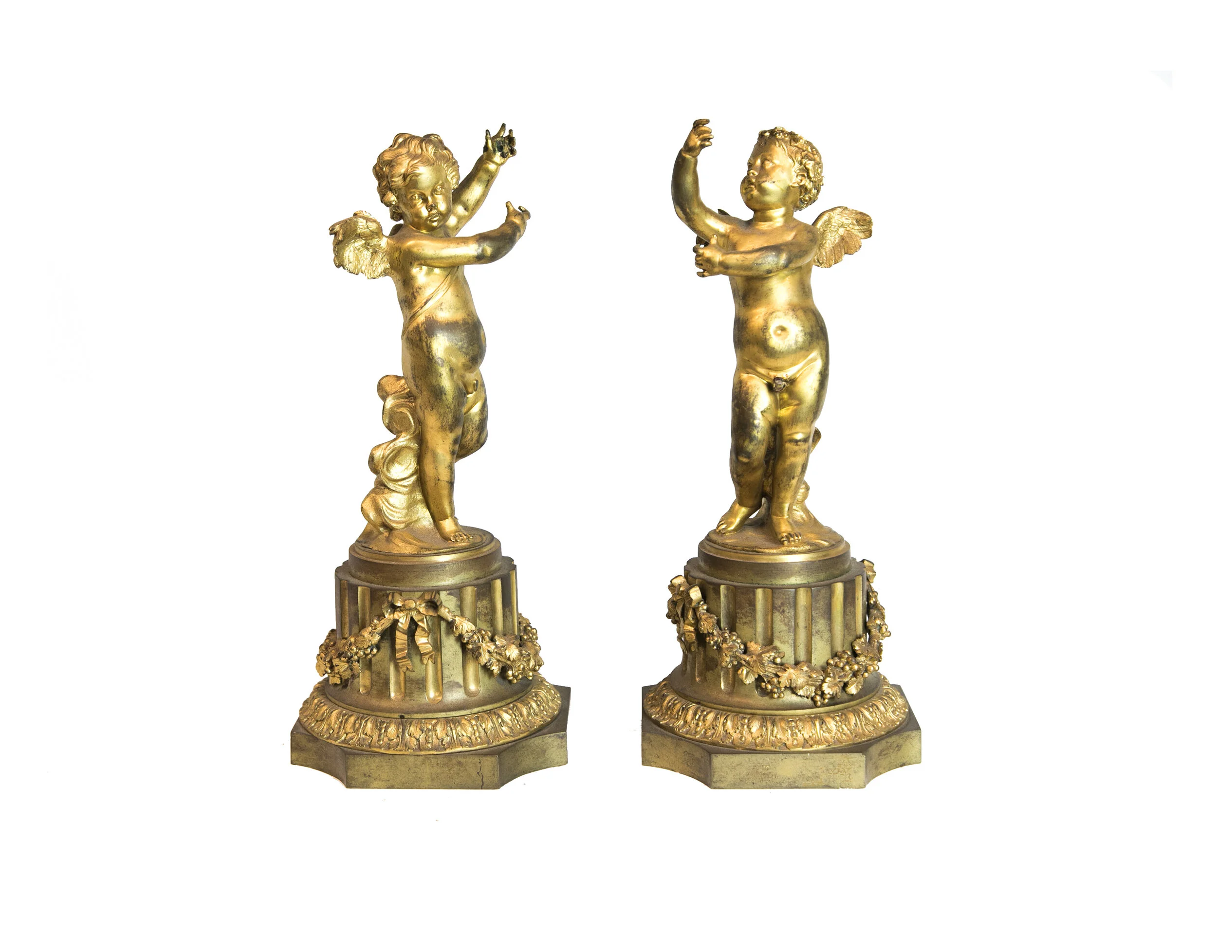 Pair of French Ormolu Cupids