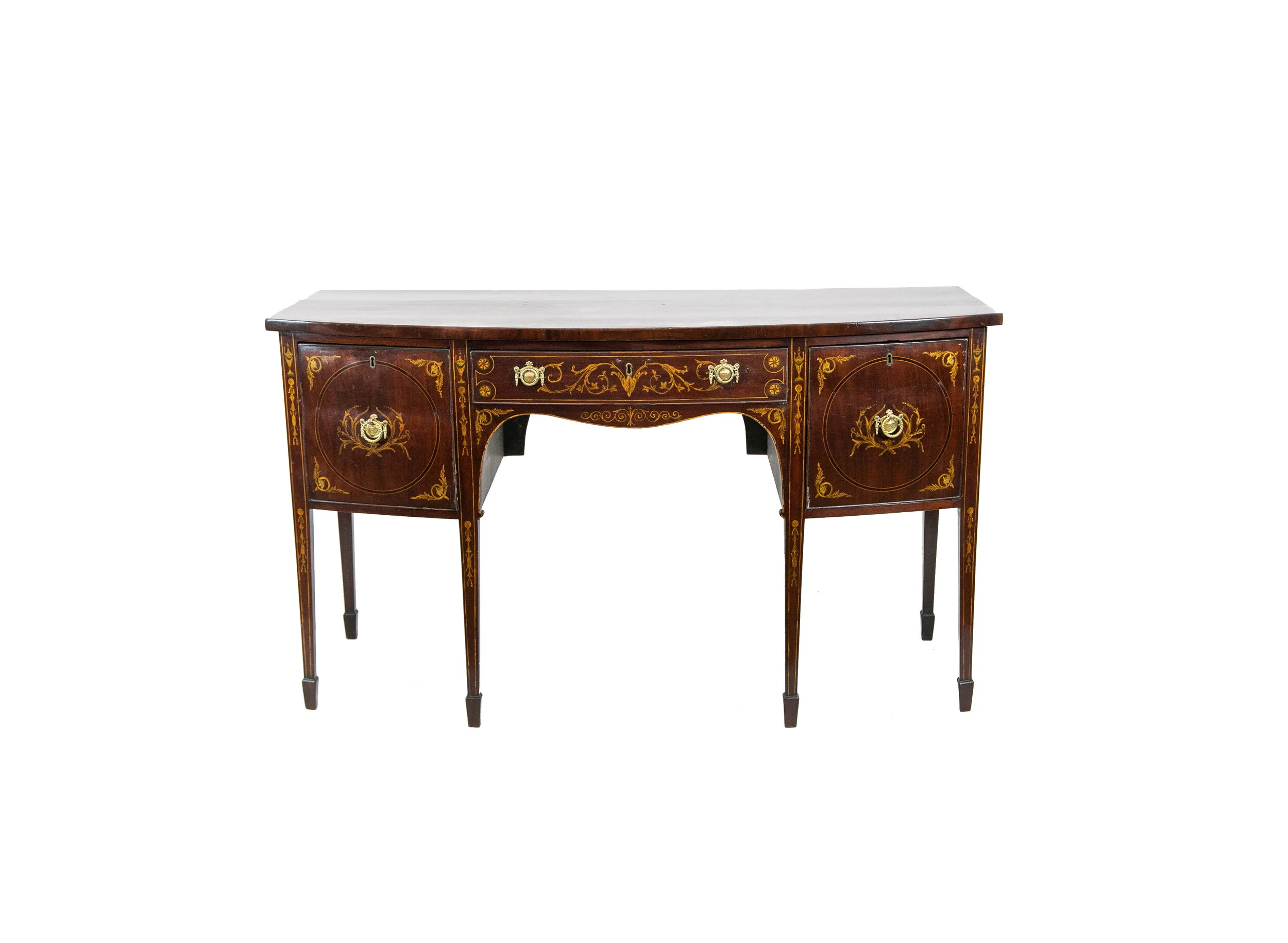 English Inlaid Mahogany Hepplewhite Sideboard