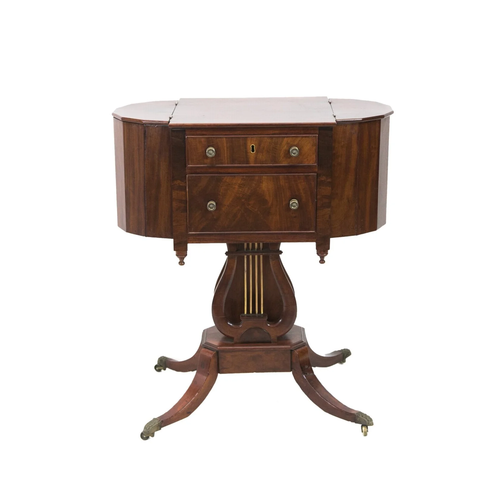 American Mahogany Sewing Table