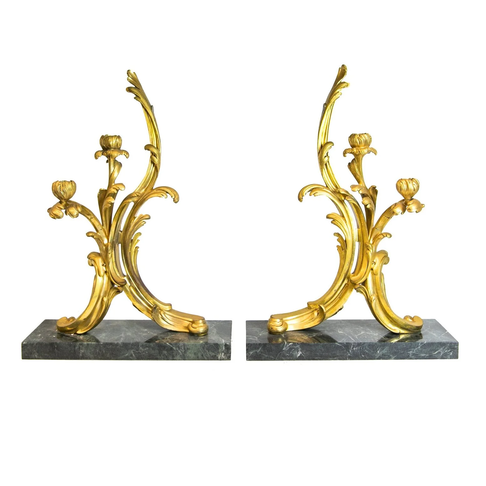 Pair of French Ormolu Candelabra