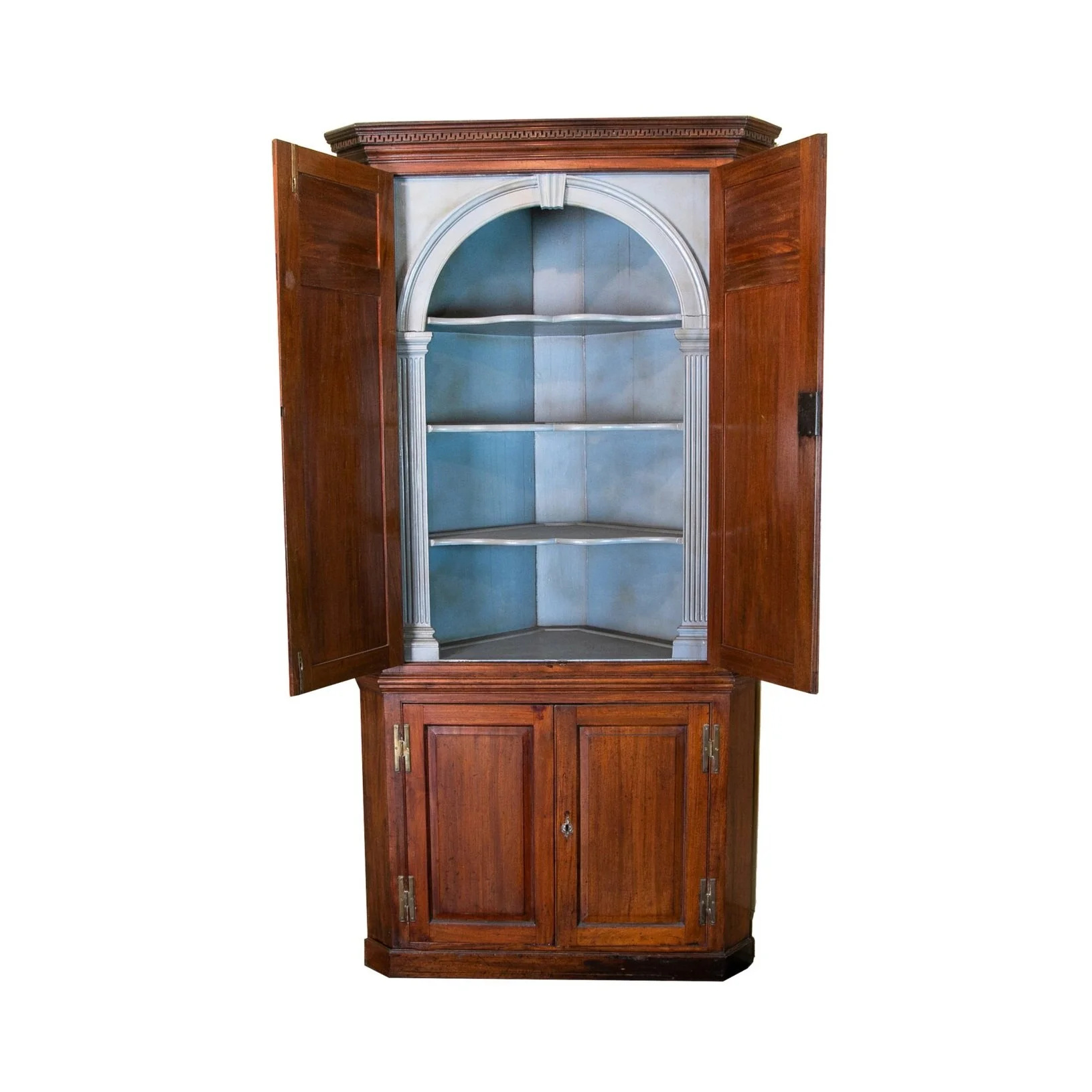 English George III Corner Cupboard