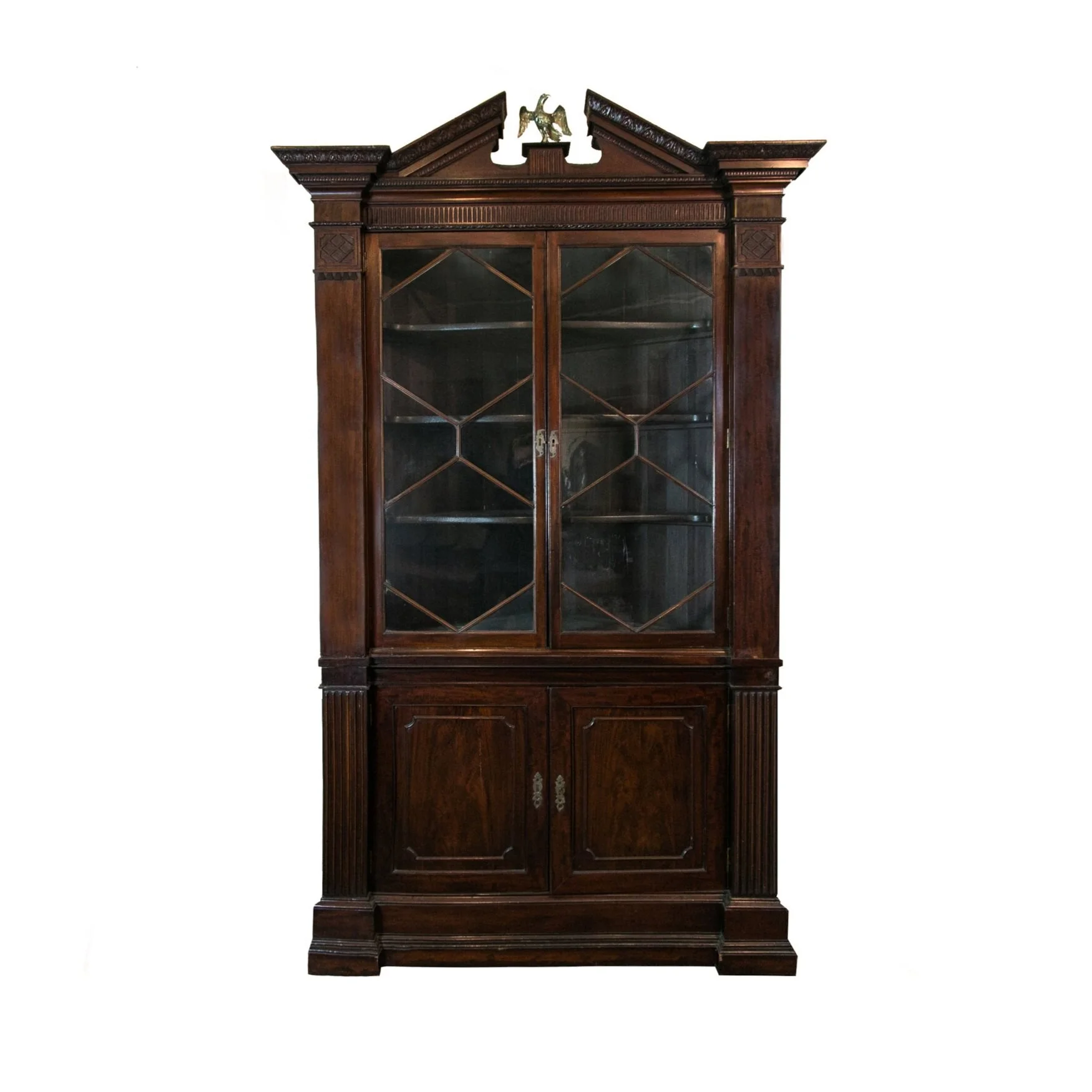 George III Mahogany Corner Cupboard