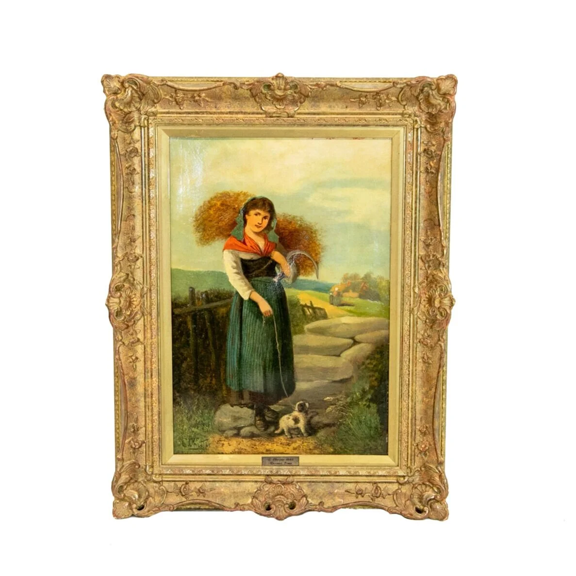 Oil Painting Titled "Harvest Time"