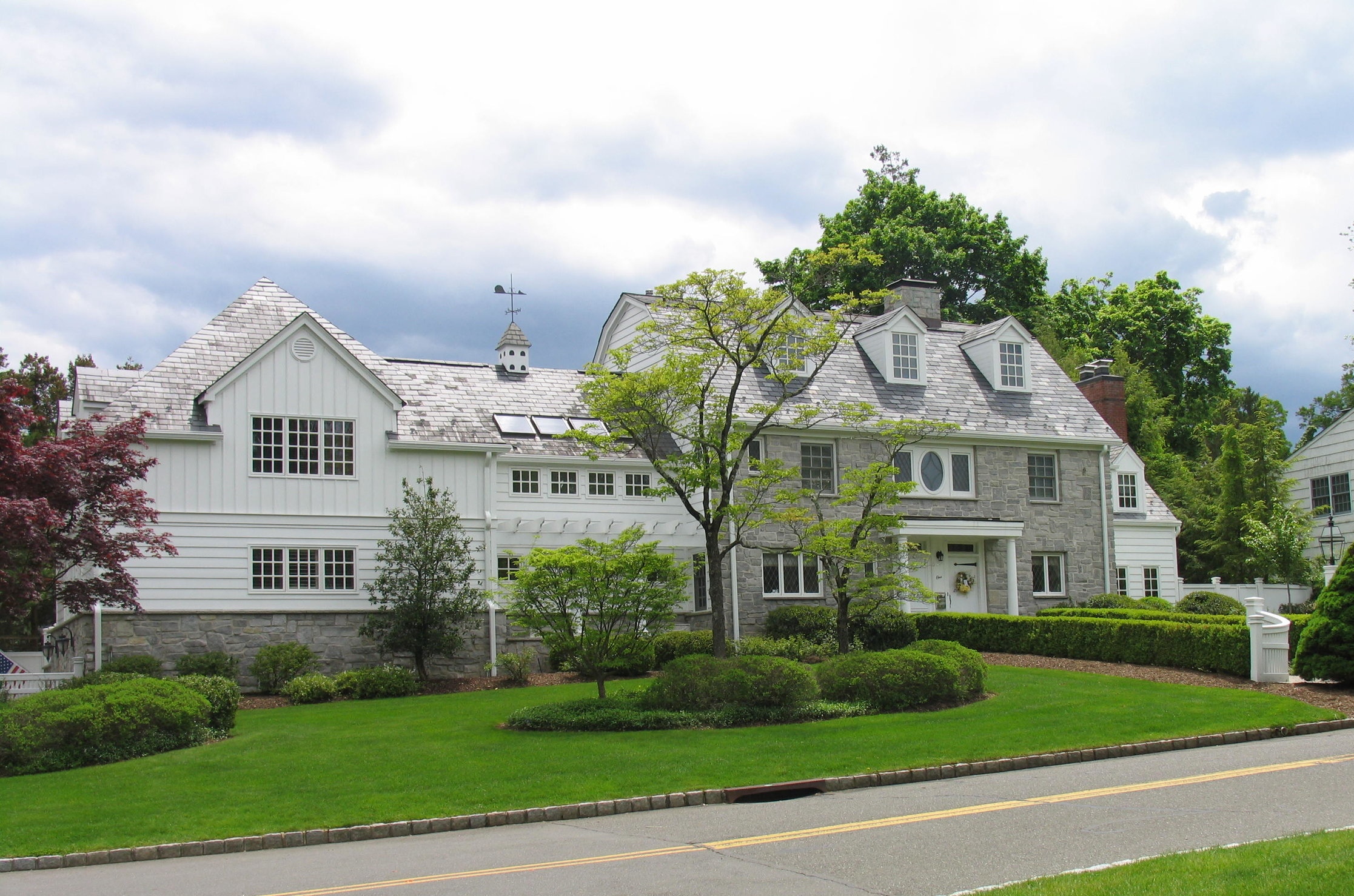  This was a major transition from a 1 story cape to a  big dutch colonial style. The only 3 rooms that weren’t changed was the living, dining and master bedroom. Otherwise new garage, kitchen family, den 3 new bedrooms and baths and an artist studio 