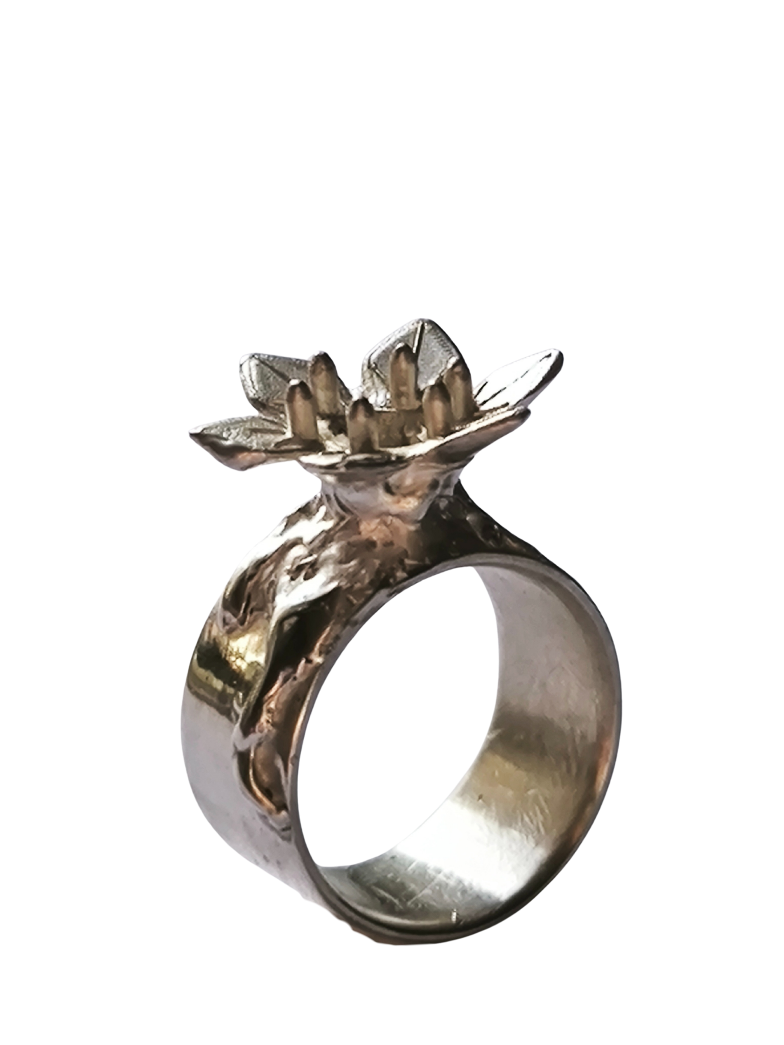 Bague fleur porte bougie