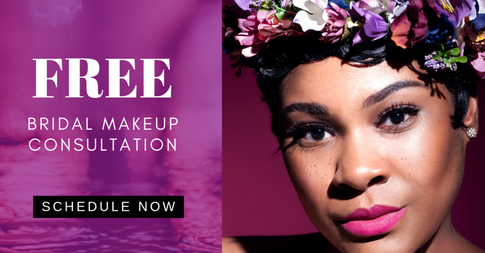 WHILE PLANNING FOR YOUR BIG DAY, DON'T NEGLECT ONE OF THE MOST IMPORTANT DETAIL, YOUR WEDDING DAY BEAUTY. SCHEDULE A FREE MAKEUP CONSULTATION TODAY!