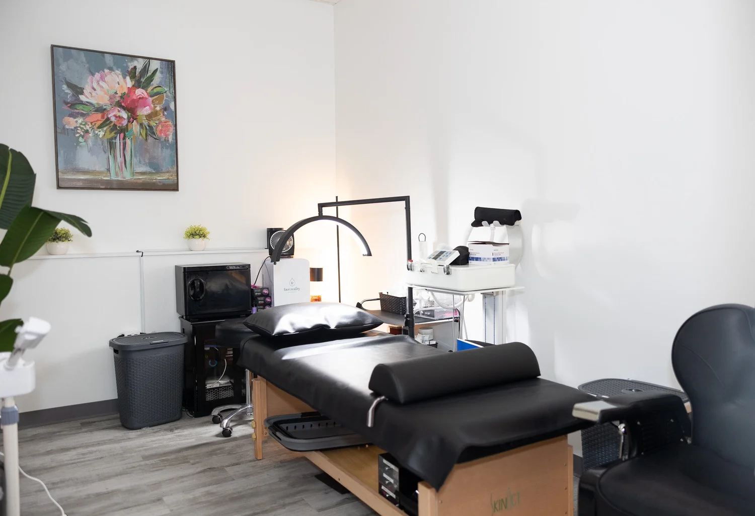 Treatment room at Crystal Ngozi Beauty and Esthetics in Tucker GA