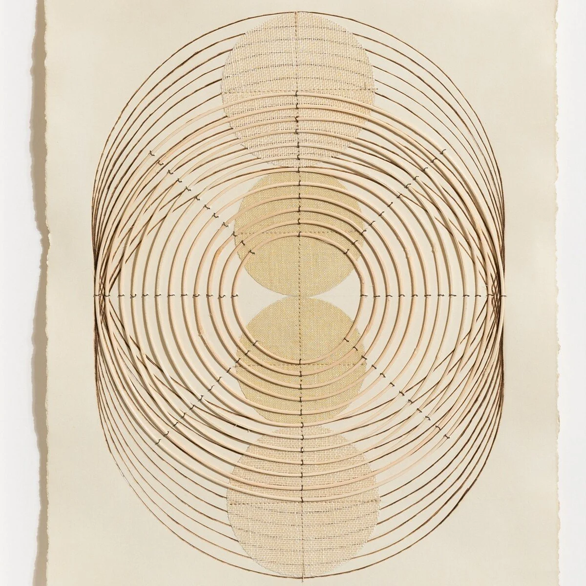 Contemporary, minimalist framed original artworks on paper with burned lines by Boston-based artist Katrine Hildebrandt-Hussey  @ Soapbox Arts Gallery