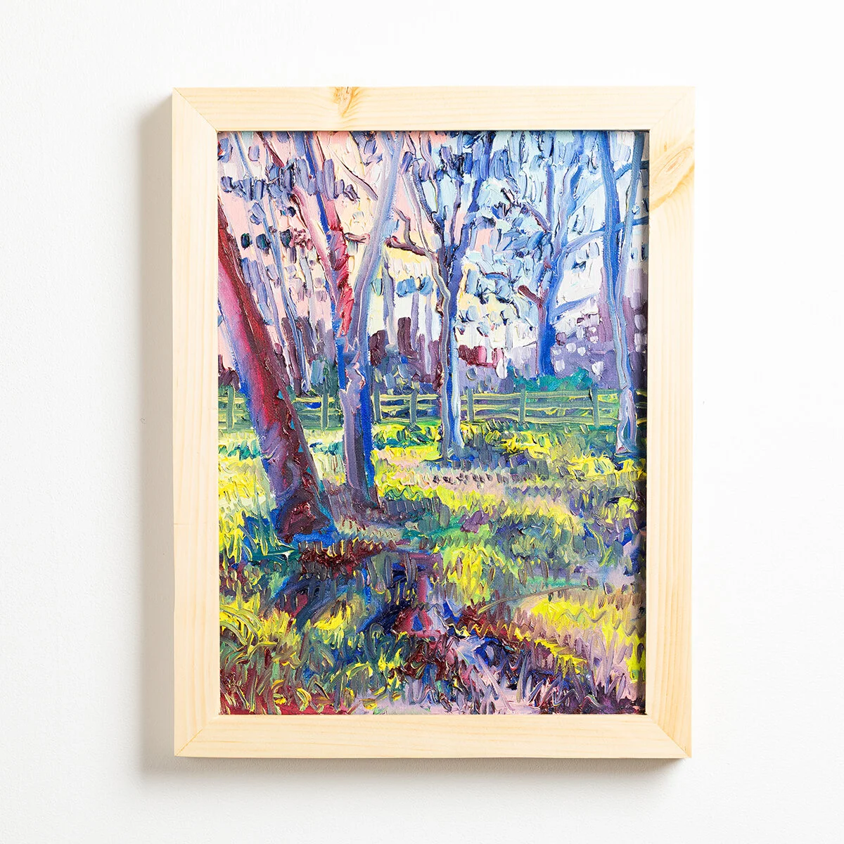 Plein Air Contemporary Impressionist Landscape Paintings in Oil by Brooklyn Artist Charlie Hudson of New Jersey Fall Landscape