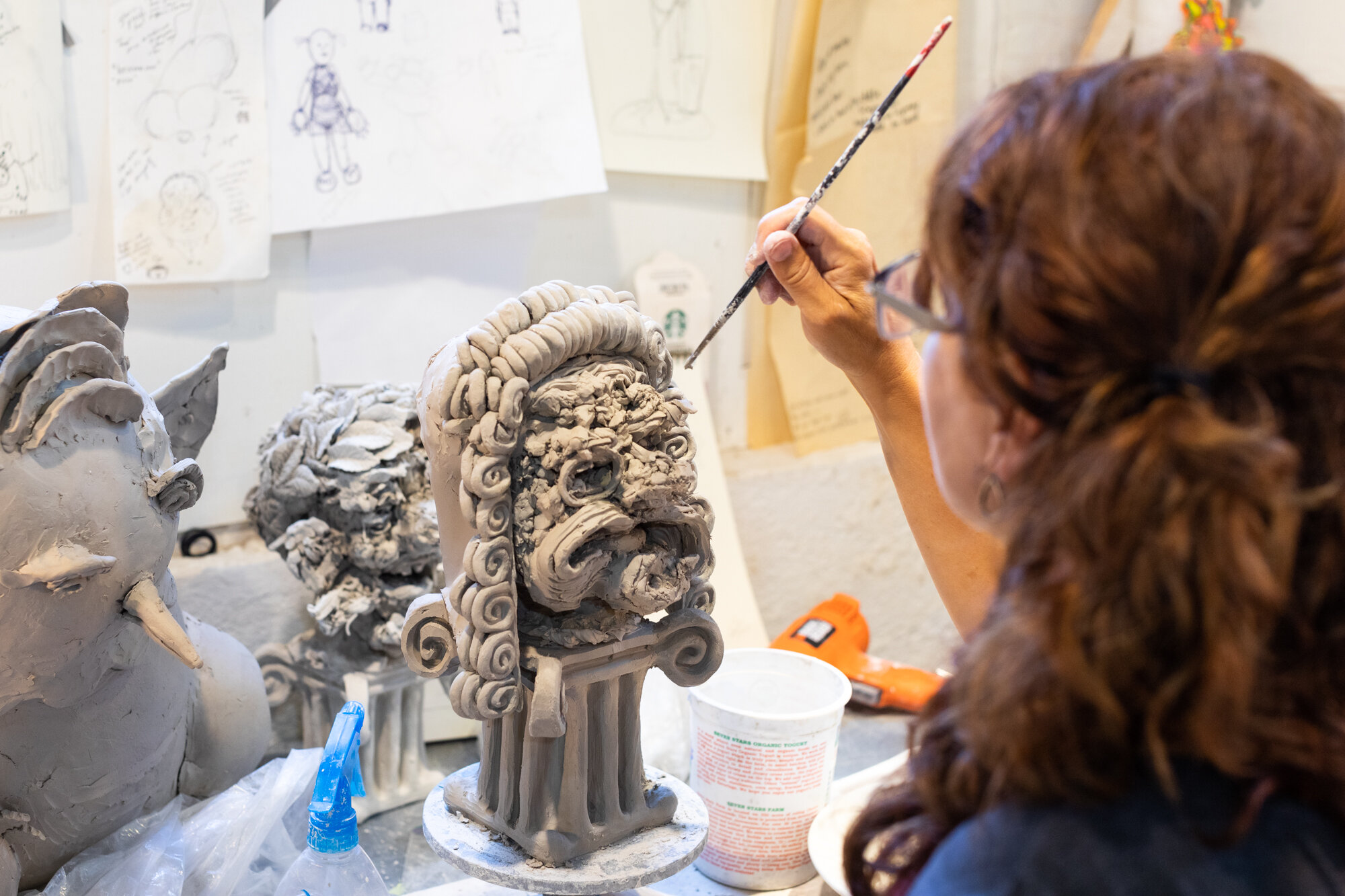 Portrait of Jennifer McCandless in her studio for Soapbox Arts