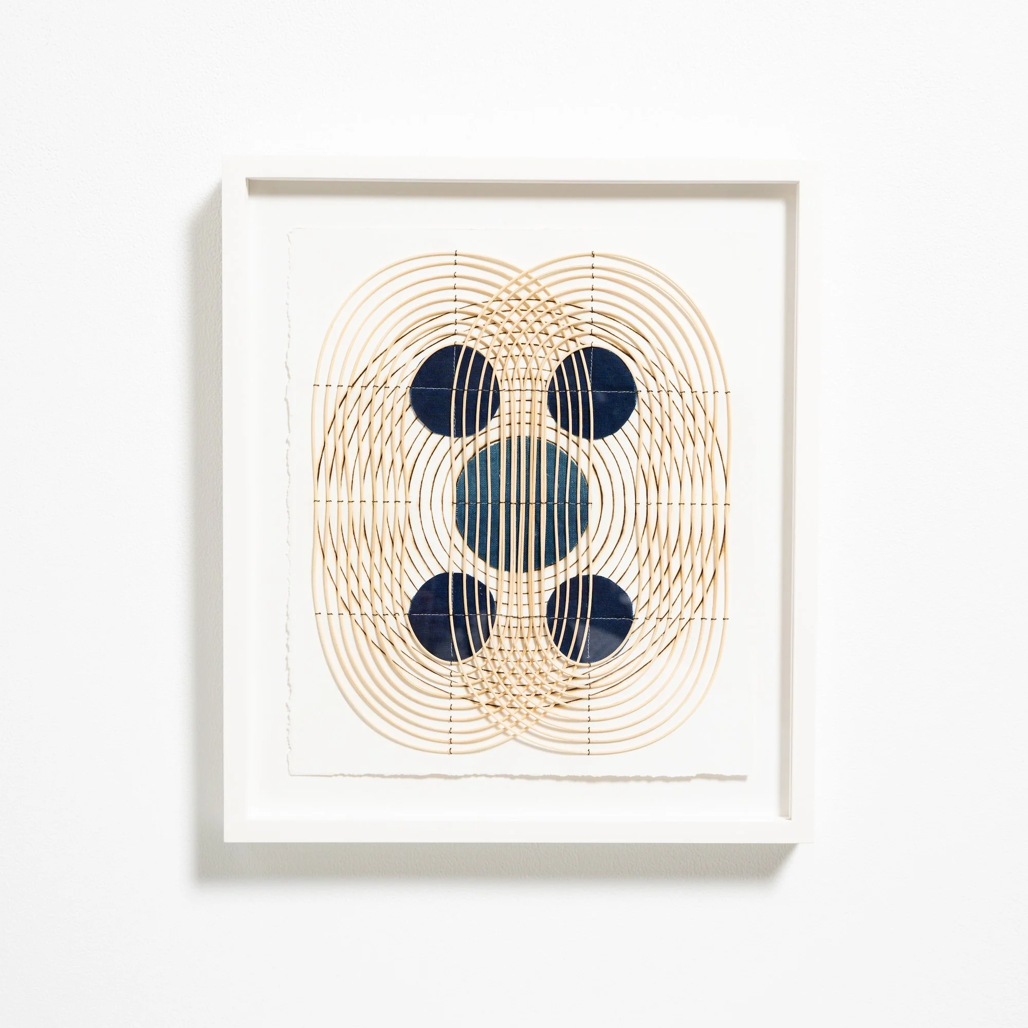 Contemporary, minimalist framed original artworks on paper with burned lines by Boston-based artist Katrine Hildebrandt-Hussey  @ Soapbox Arts Gallery