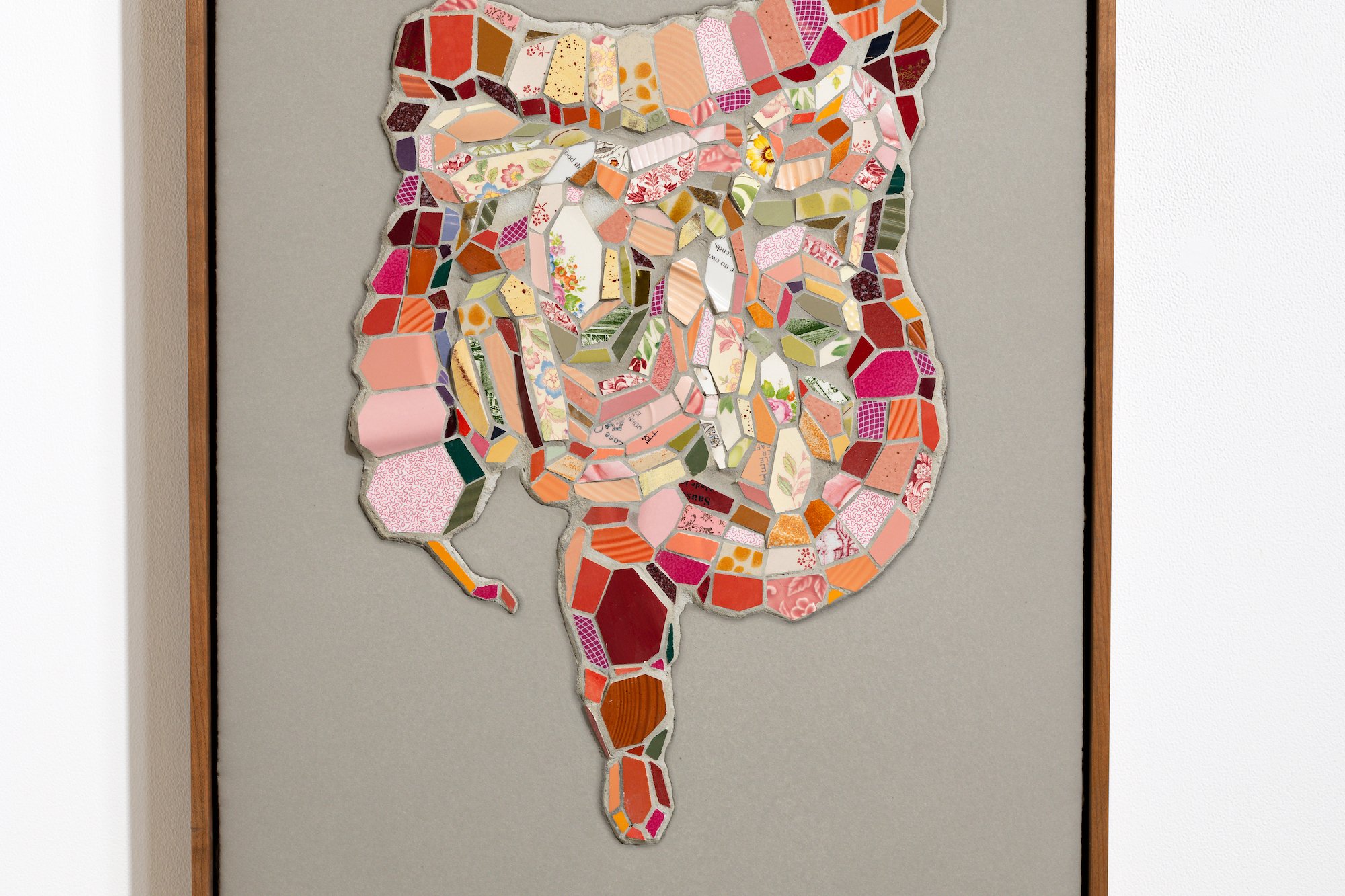 "Relief" Mixed Media Mosaic by Mary Lacy @ Soapbox Arts Gallery, Burlington, Vermont