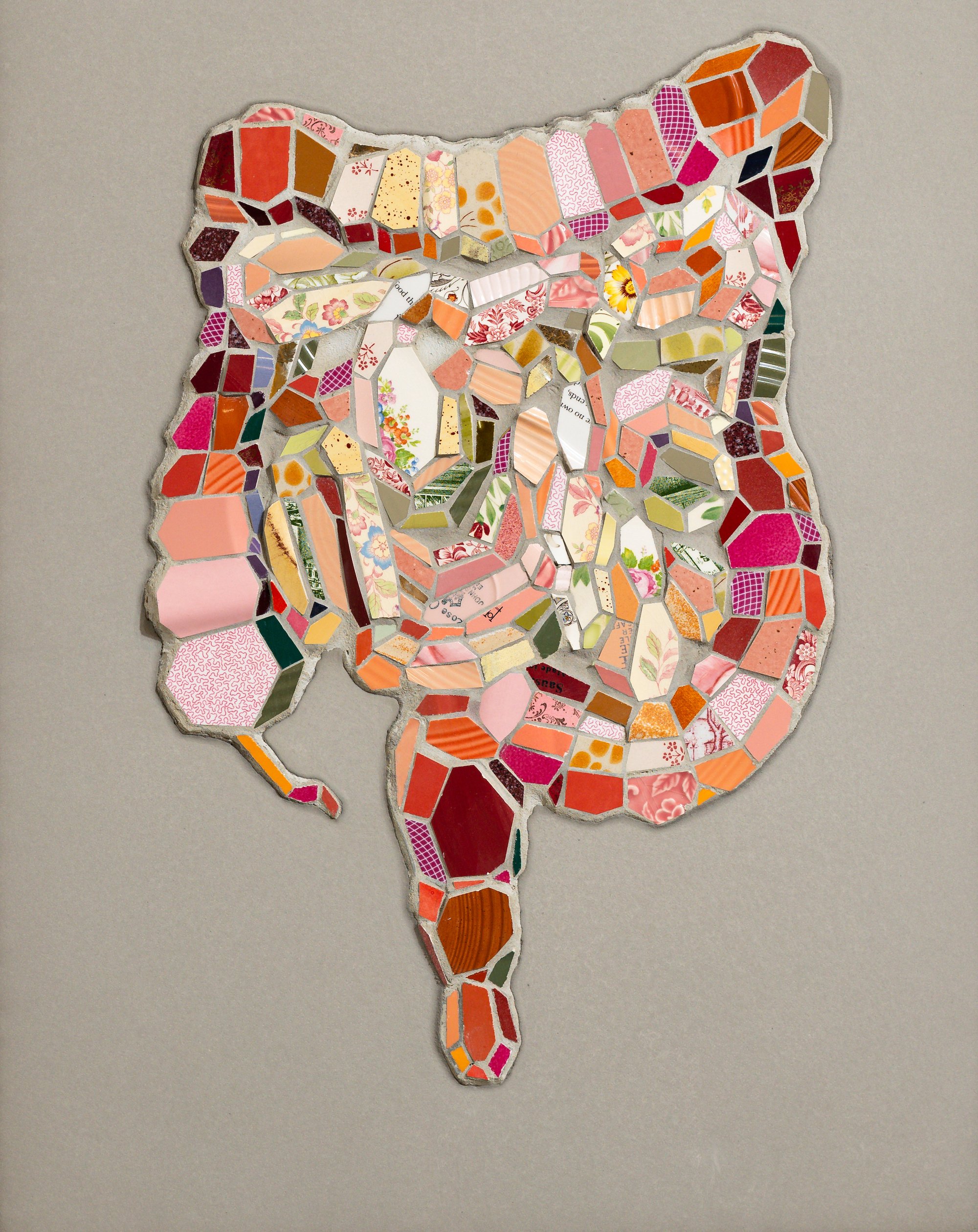 "Relief" Mixed Media Mosaic by Mary Lacy @ Soapbox Arts Gallery, Burlington, Vermont