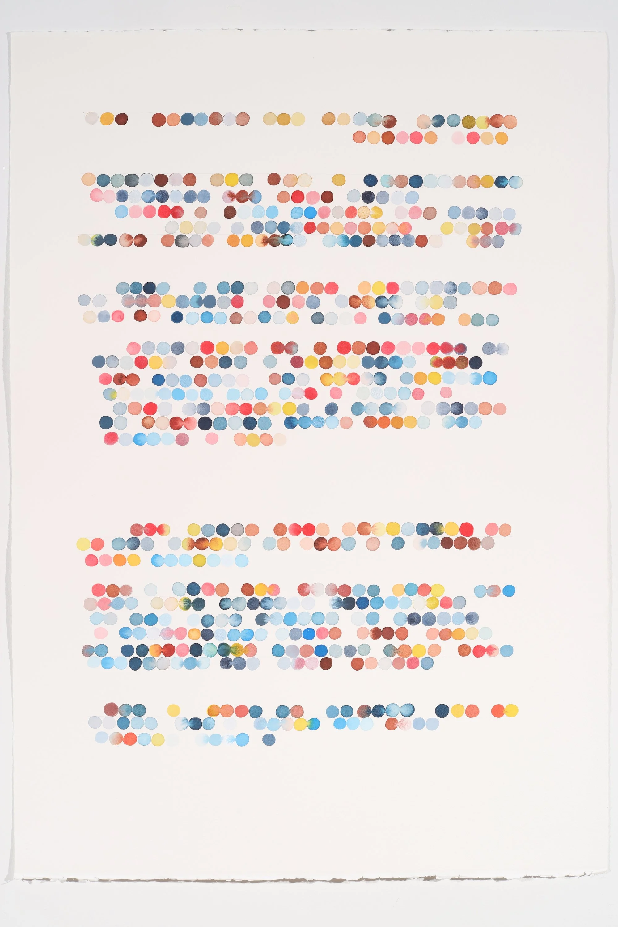 "Dear Anni Albers - Letter 5" Painting on Paper by Gail Tarantino @ Soapbox Arts Gallery, Burlington, Vermont