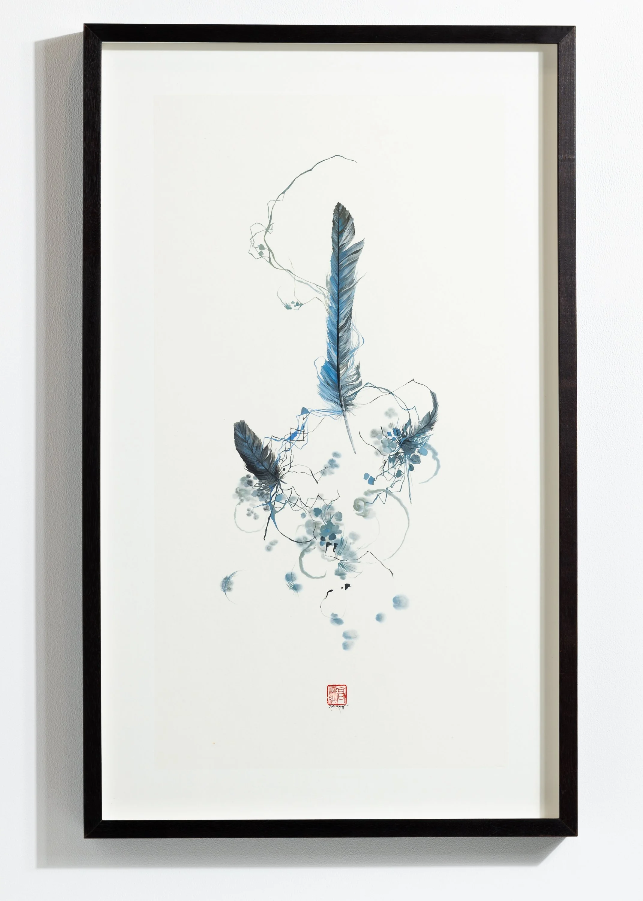 "Wu Ti 36" Watercolor Painting by Nissa Kauppila @ Soapbox Arts Gallery in Burlington, Vermont