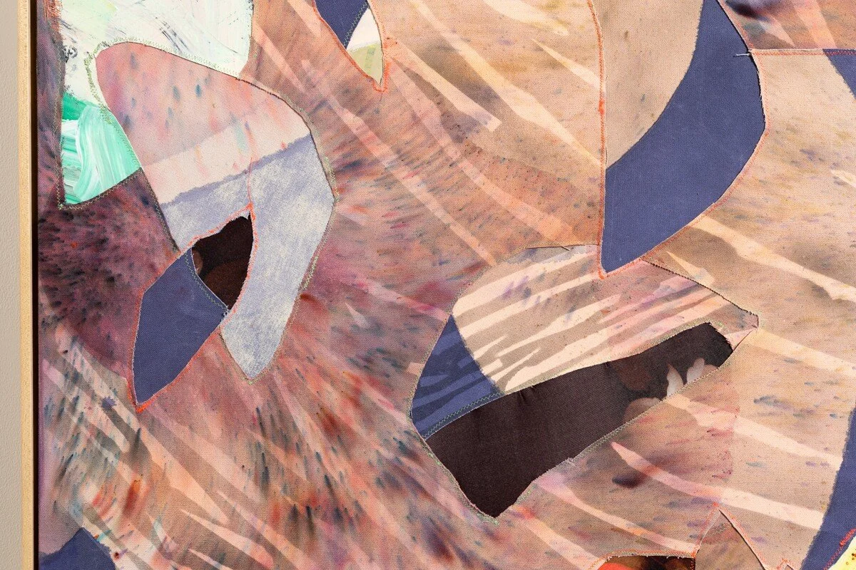 "Dear Tree" Original Mixed Media Abstract Painting by Kelsey Overstreet @ Soapbox Arts Gallery in Burlington, Vermont
