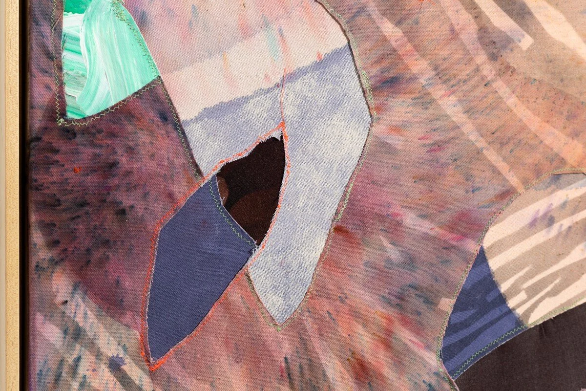 "Dear Tree" Original Mixed Media Abstract Painting by Kelsey Overstreet @ Soapbox Arts Gallery in Burlington, Vermont