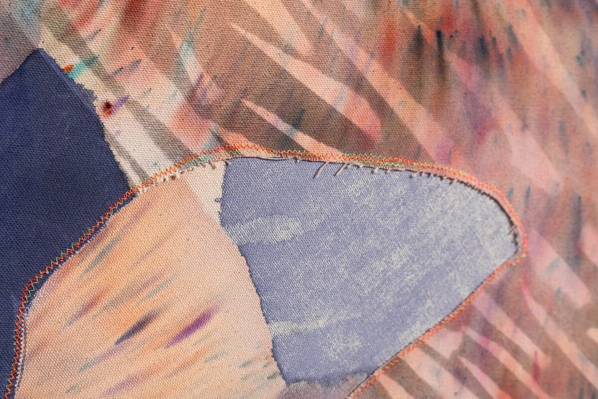 "Dear Tree" Original Mixed Media Abstract Painting by Kelsey Overstreet @ Soapbox Arts Gallery in Burlington, Vermont
