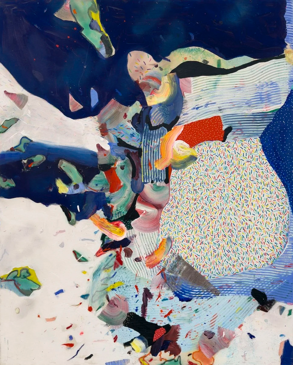 "Brightness Wailing" Original Mixed Media Abstract Painting by Kelsey Overstreet @ Soapbox Arts Gallery in Burlington, Vermont