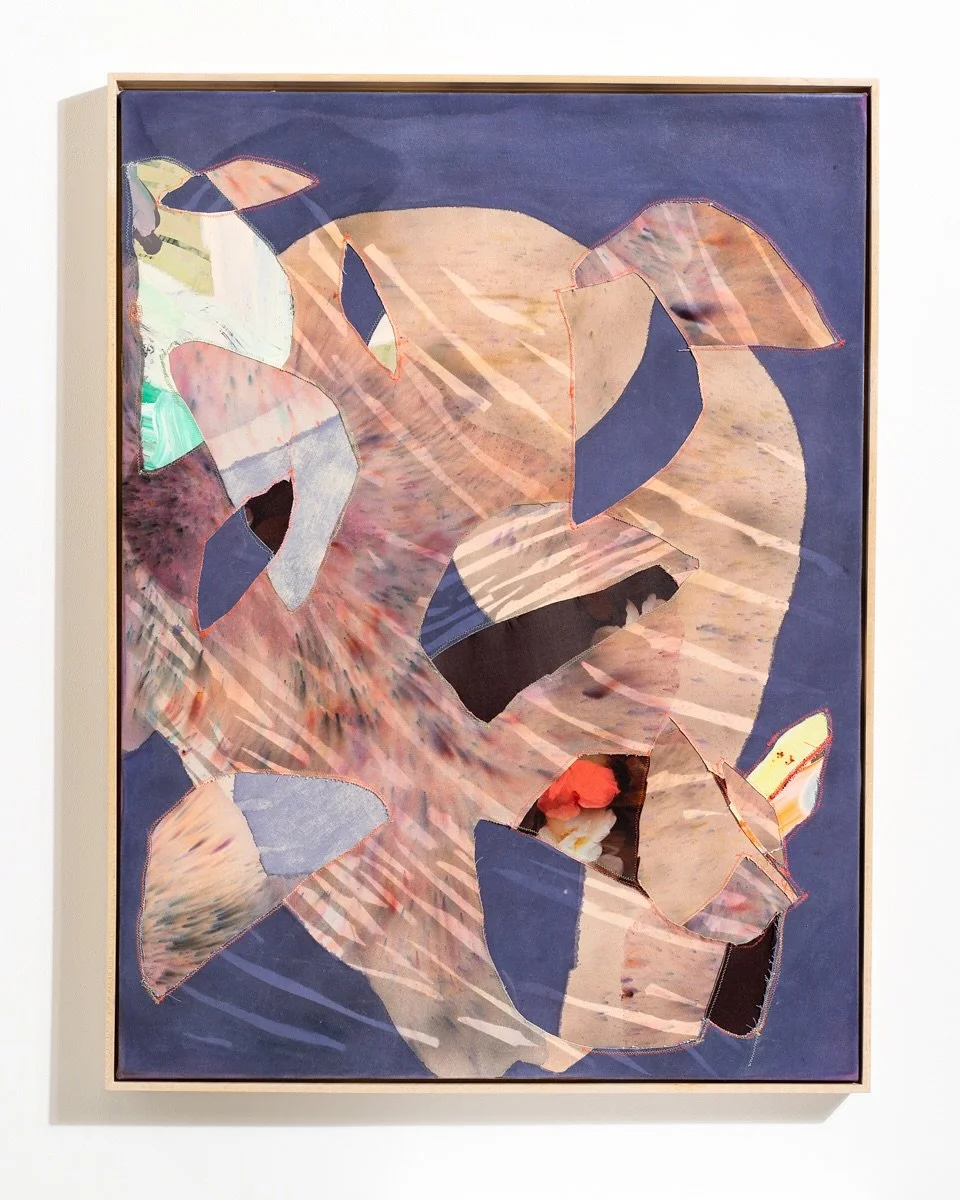 Double posting the news that @kelsey_overstreet&rsquo;s work has made its way from San Diego to Soapbox because we&rsquo;re just too excited!

[&lsquo;Dear Tree&rsquo; by Kelsey Overstreet | Acrylic, Spray Paint, Pigment and Thread on Sewn Canvas | 4