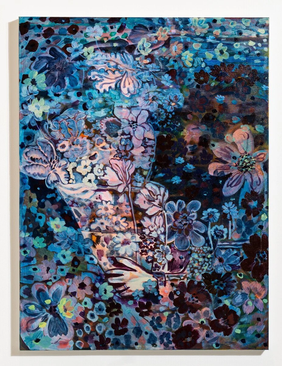 'These Are For You' Original Floral Painting by Wylie Garcia Available at Soapbox Arts Gallery in Burlington, Vermont