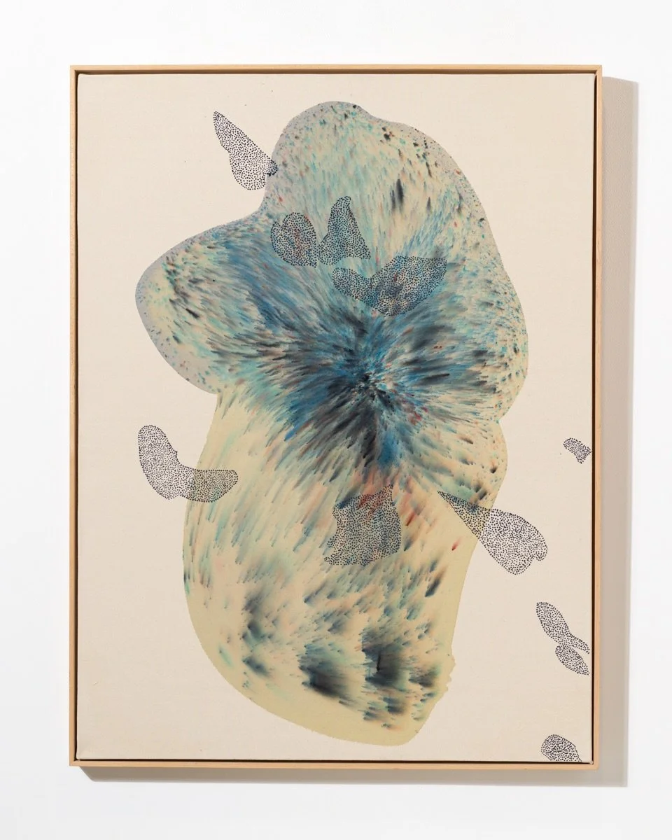 Who else was filled with rage when it started snowing yesterday? Fresh from the artist&rsquo;s San Diego studio, these new mixed media works on canvas by @kelsey_overstreet are bringing the color and warmth we need to fight the chill ☀️

Now on the w