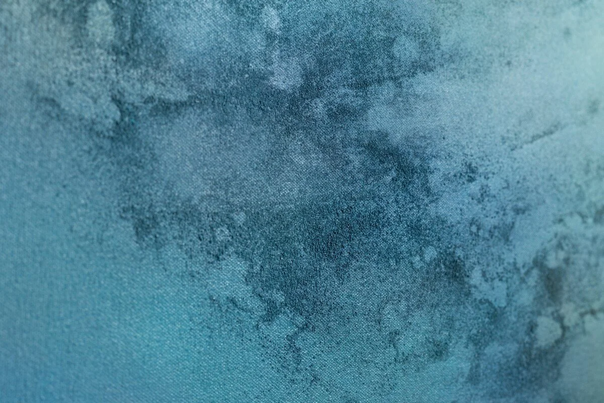 "Lake Sky No. 2" Original Mixed Media Abstract Painting by Annie Hejny @ Soapbox Arts Gallery in Burlington, Vermont