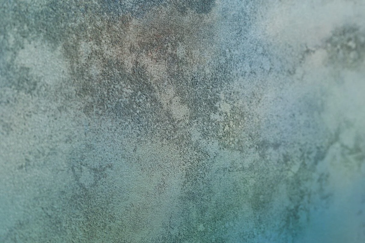 "Lake Sky No. 4" Original Mixed Media Abstract Painting by Annie Hejny @ Soapbox Arts Gallery in Burlington, Vermont