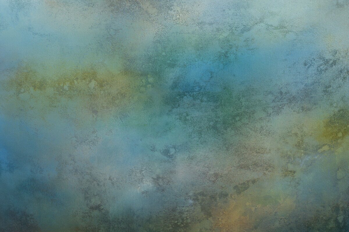 "Lake Sky No. 4" Original Mixed Media Abstract Painting by Annie Hejny @ Soapbox Arts Gallery in Burlington, Vermont