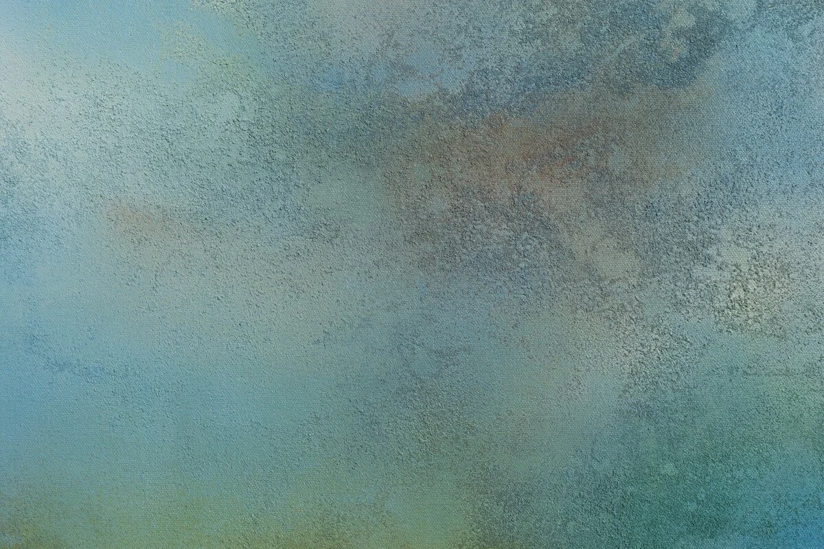 "Lake Sky No. 4" Original Mixed Media Abstract Painting by Annie Hejny @ Soapbox Arts Gallery in Burlington, Vermont