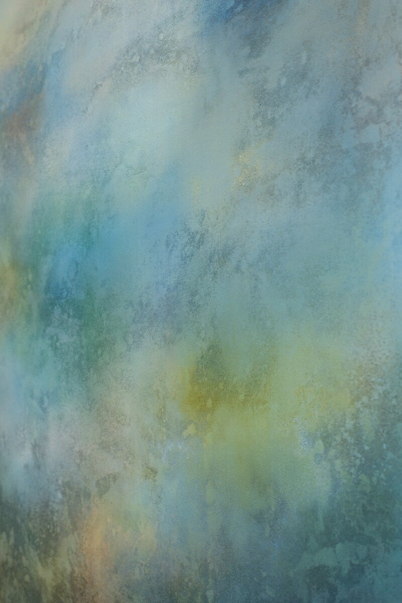 "Lake Sky No. 4" Original Mixed Media Abstract Painting by Annie Hejny @ Soapbox Arts Gallery in Burlington, Vermont