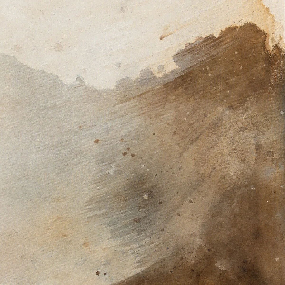 Minimalist abstract mixed media painting by Nicolle Cure at Soapbox Arts Gallery in Burlington, VT