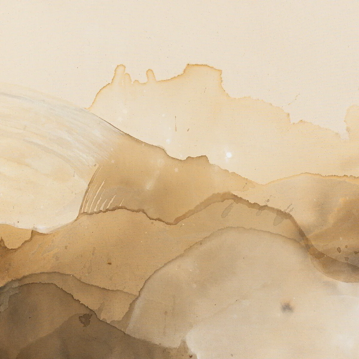 Minimalist abstract mixed media painting by Nicolle Cure at Soapbox Arts Gallery in Burlington, VT