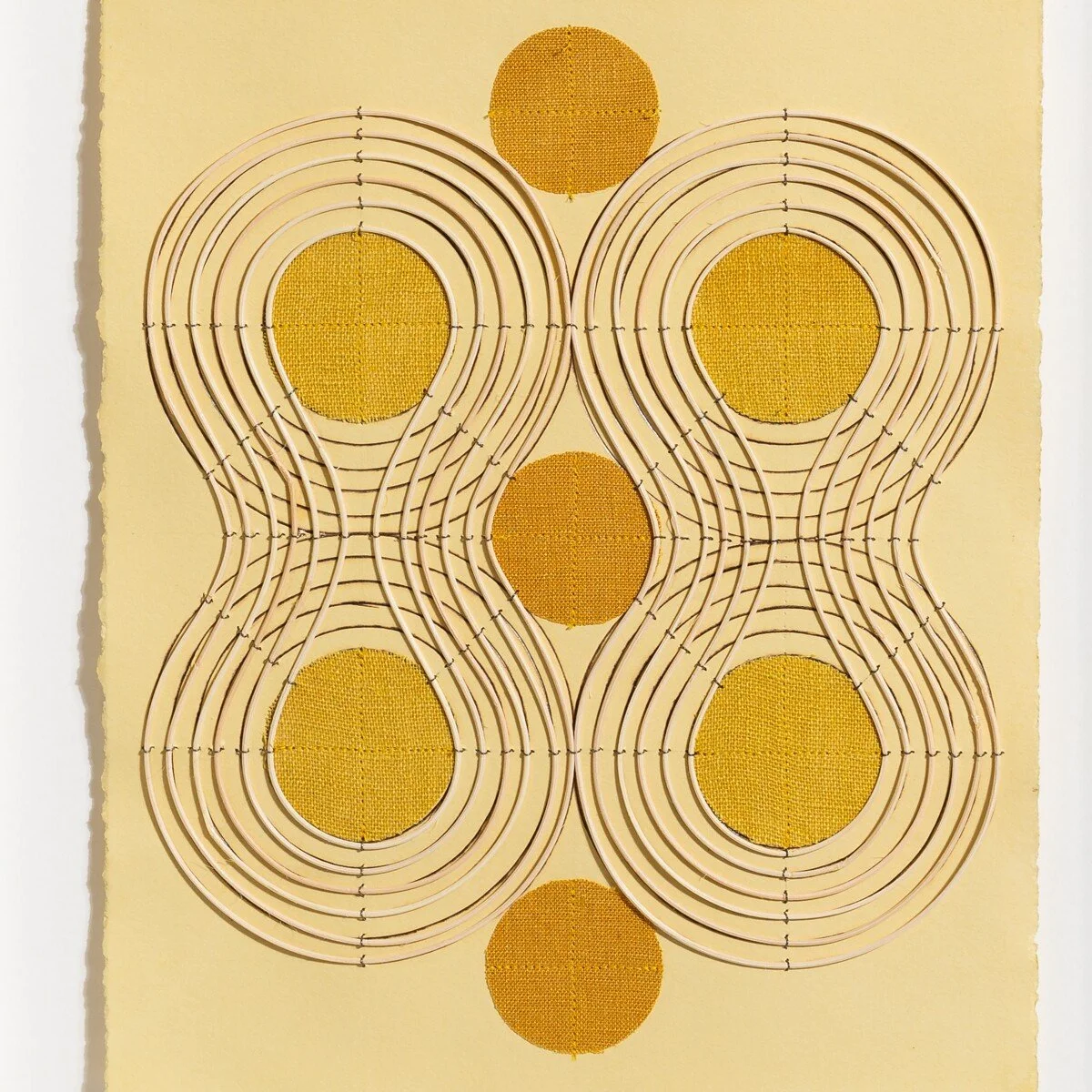 Contemporary, minimalist framed original artworks on paper with burned lines by Boston-based artist Katrine Hildebrandt-Hussey  @ Soapbox Arts Gallery