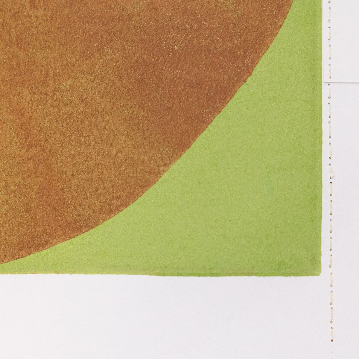 original geometric abstract monoprints with stitching on paper by Elise Whittemore for Soapbox Arts Gallery in Burlington, Vermont