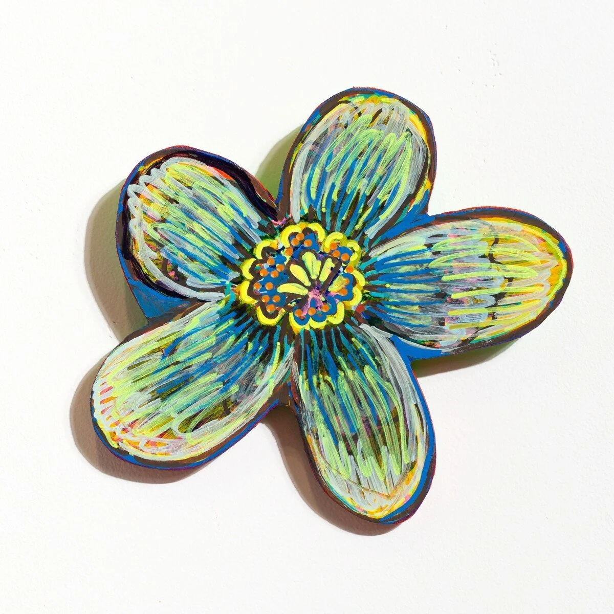 Blue Yellow Small Flower