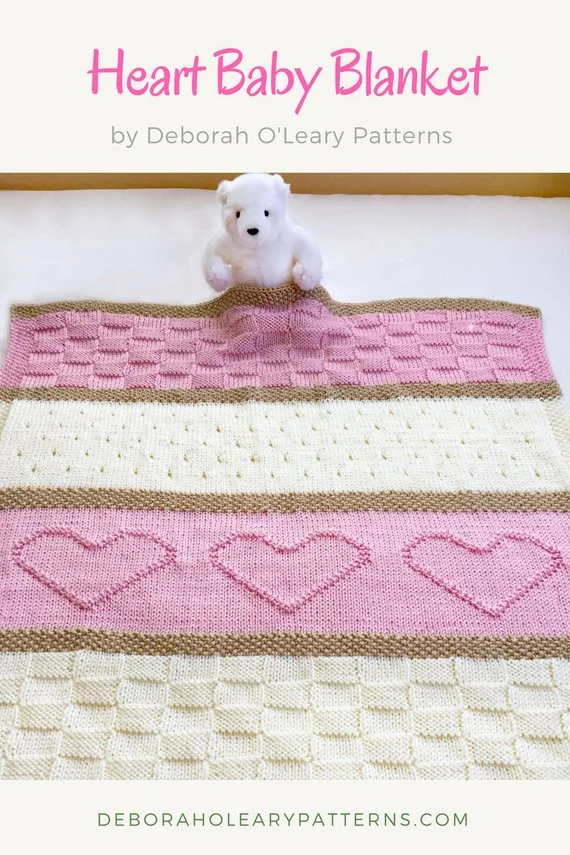 Blanket pattern with harts
