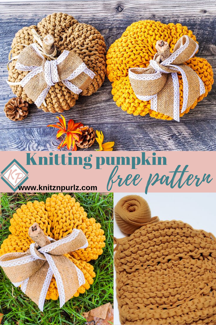 Easy Knit Pumpkin Free Pattern Tshirt Yarn Free Knitting