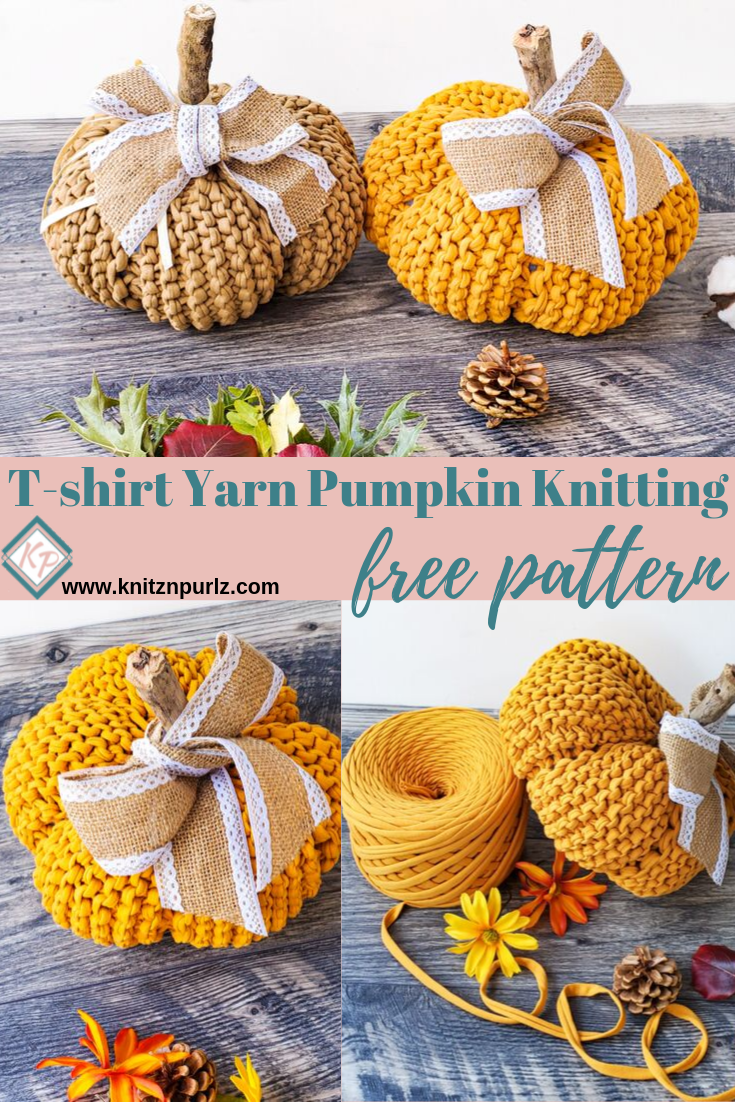 T-shirt Yarn Pumpkin Knitting.png